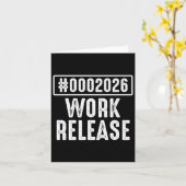 Work Release 2026 Funny Coding Engineer Retirement Karte (Gelbe Blume)