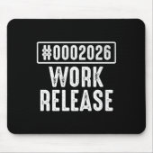 Work Release 2026 Funny Coding Engineer Retirement Mousepad (Vorne)