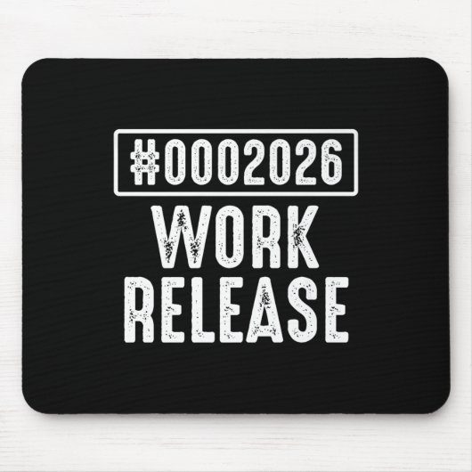 Work Release 2026 Funny Coding Engineer Retirement Mousepad (Vorne)