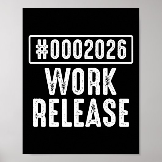 Work Release 2026 Funny Coding Engineer Retirement Poster (Vorne)