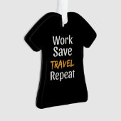 Work Rett Travel Repeat - Cool Broke Traveller Ornament (Vorderseite)