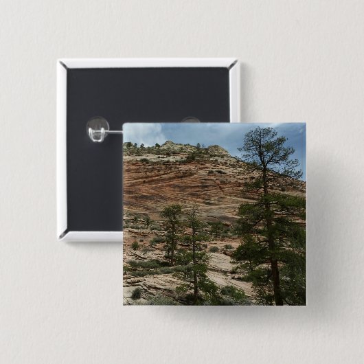 Work Rock Walls im Zion Nationalpark Button (Vorne & Hinten)