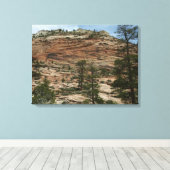 Work Rock Walls im Zion Nationalpark Leinwanddruck (Insitu (Holzboden))