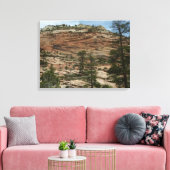 Work Rock Walls im Zion Nationalpark Leinwanddruck (Insitu (Wohnzimmer))