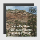 Work Rock Walls im Zion Nationalpark Magnetkarte (Vorne/Hinten)