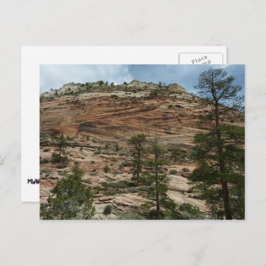 Work Rock Walls im Zion Nationalpark Postkarte (Vorne/Hinten)