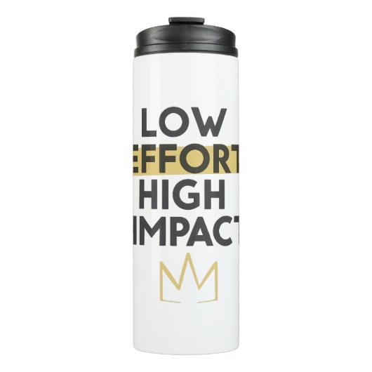 Work Smart Not Hard Modern Typography Thermosbecher (Vorderseite)