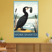 Work smarter poster leinwanddruck (Insitu (Wohnzimmer))