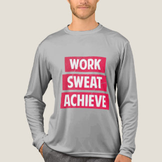 Work Sweat erreicht Motivierend langen Schlauch Tri-Blend Shirt