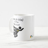 Work Tasse Personalisiert Superhero Job Name und N (Vorderseite Links)