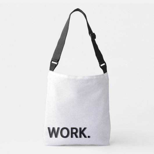 "WORK" Tote-Tasche Tragetaschen Mit Langen Trägern (Vorderseite)
