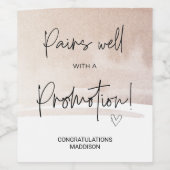 Work Werbeaktion Herzlichen Glückwunsch für CoWork Weinetikett (Einzelnes Label)