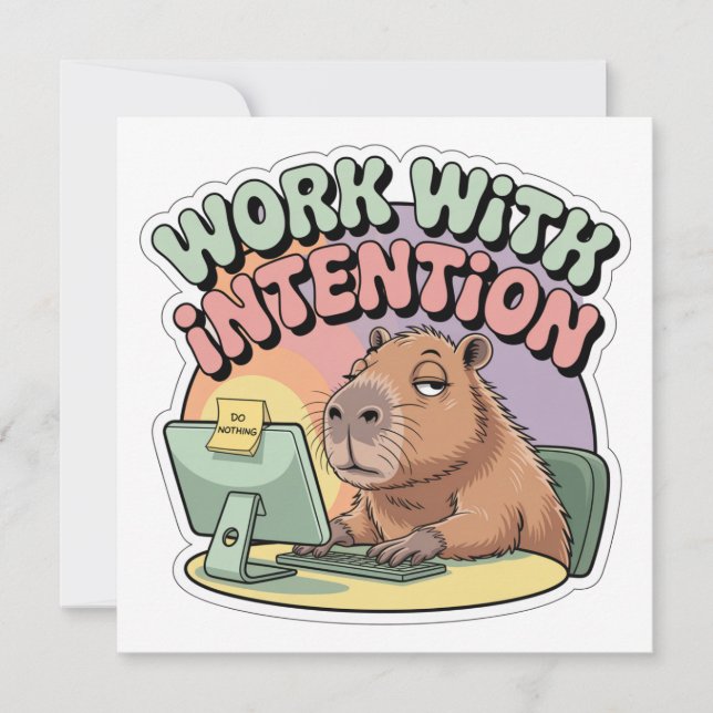 Work With Intention (Vorderseite)
