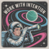 Work With Intention Aufkleber (Vorderseite)