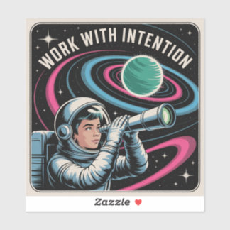 Work With Intention Aufkleber