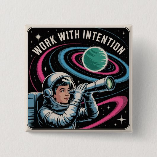 Work With Intention Button (Vorderseite)