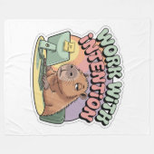 Work With Intention Fleecedecke (Vorderseite (Horizontal))