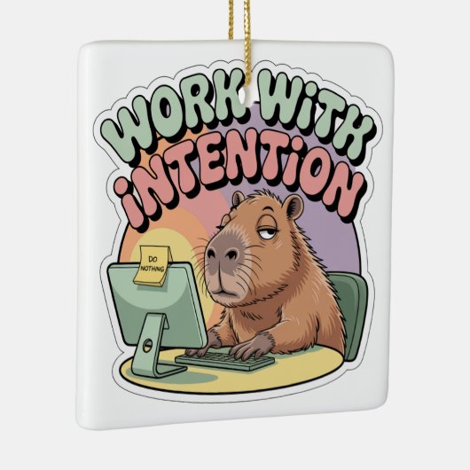 Work With Intention Keramikornament (Rechts)