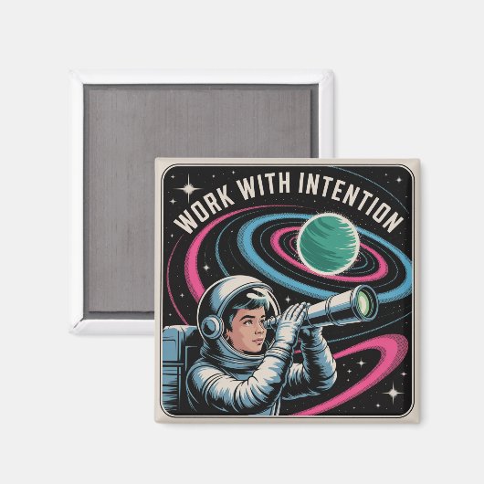 Work With Intention Magnet (Vorderseite/Rückseite)