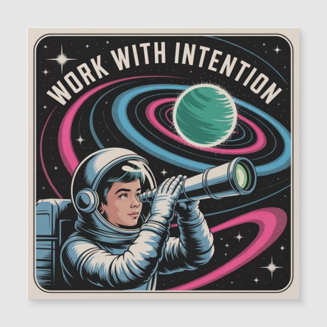 Work With Intention Magnetkarte (Vorderseite)