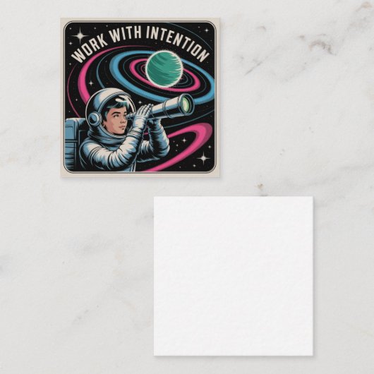 Work With Intention Mitteilungskarte (Vorne/Hinten)