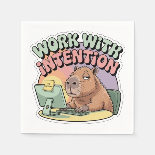 Work With Intention Serviette (Vorderseite)