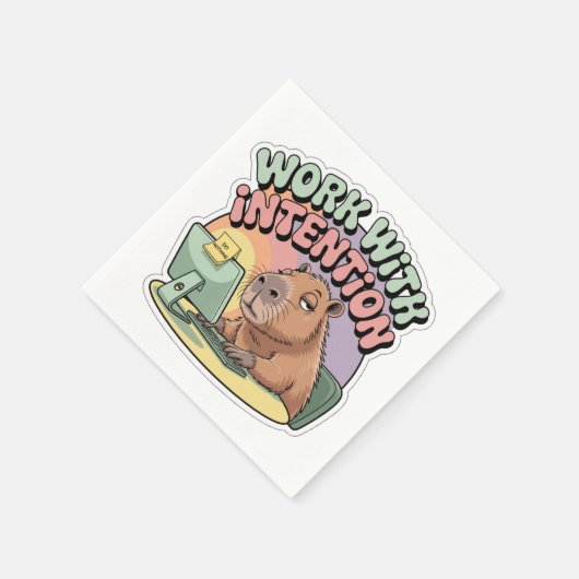 Work With Intention Serviette (Ecke)