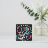 Work With Intention Telefonnummerkarte (Stehend Vorderseite)