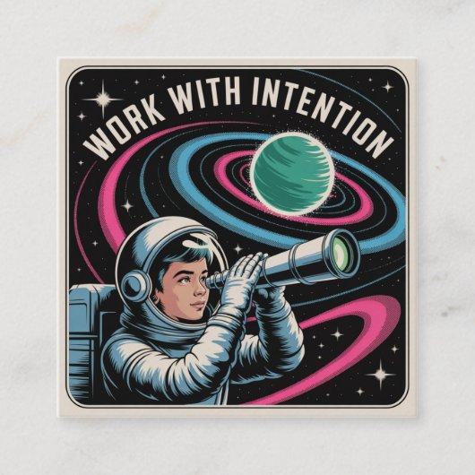 Work With Intention Telefonnummerkarte (Vorderseite)