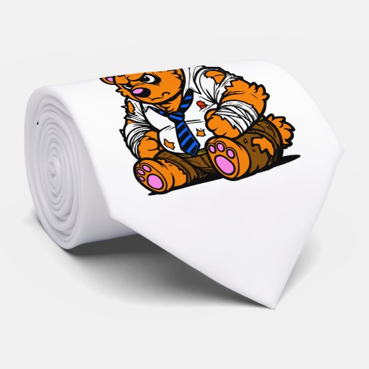 Workaholic Bär Krawatte (Gerollt)