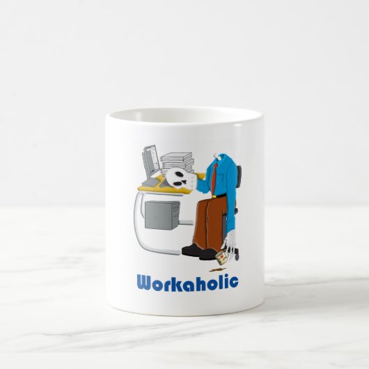 Workaholic Kaffeetasse (Mittel)