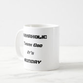 Workaholic White 11 oz Classic Tasse (Vorderseite Links)