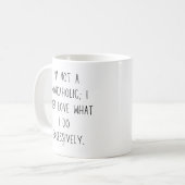 Workaholisch Kaffeetasse (Vorderseite Links)