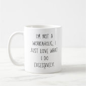 Workaholisch Kaffeetasse (Links)