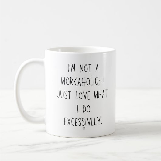 Workaholisch Kaffeetasse (Links)
