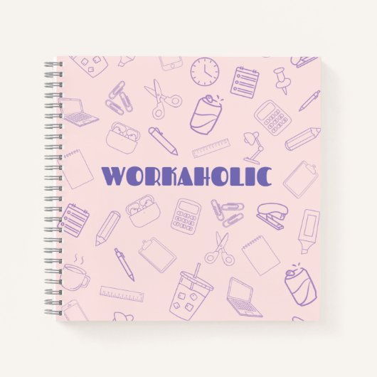 Workaholisch Notizblock (Vorderseite)