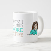 Workaholische Kaffee Lover Tasse - Stresst + müde (Vorderseite Rechts)