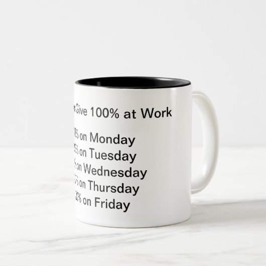 Workaholische Tasse (VorderseiteRechts)