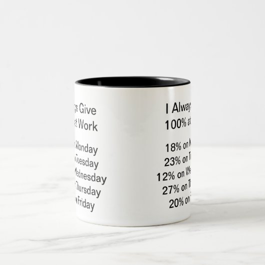 Workaholische Tasse (Mittel)