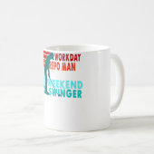 Workday Repo Man Weekend Swinger Golfer Golfspiele Kaffeetasse (VorderseiteRechts)