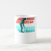Workday Repo Man Weekend Swinger Golfer Golfspiele Kaffeetasse (Mittel)