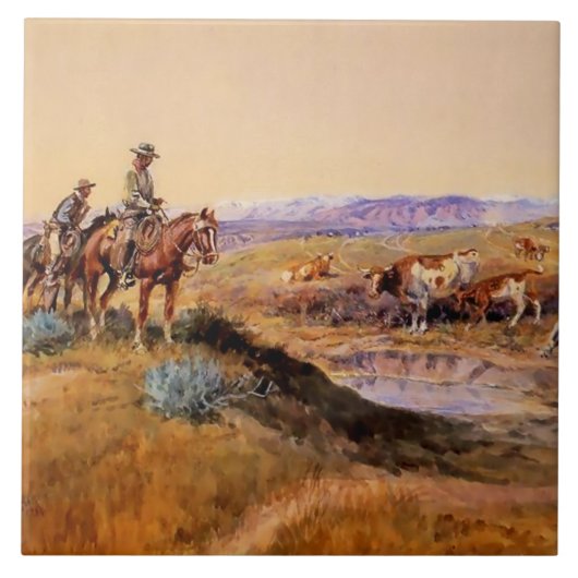 “Worked Over” Western Art by Charles M Russell Fliese (Vorderseite)