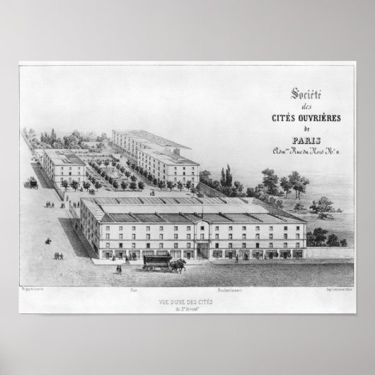 Workers' housing estate poster (Vorne)