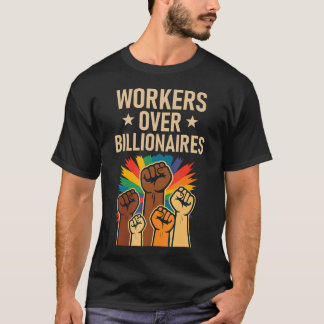Workers Over Billionaires Activist Pride Unite Lab T-Shirt