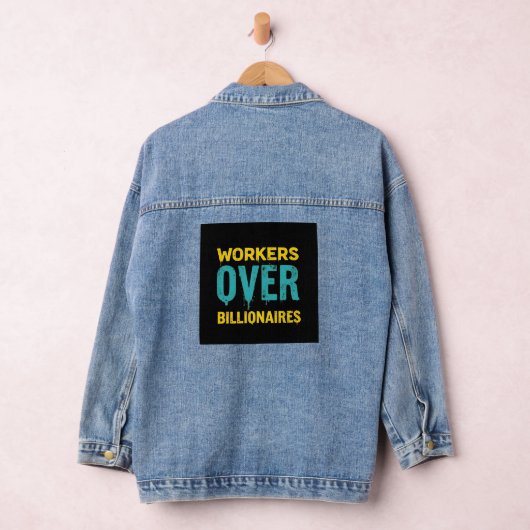 Workers Over Billionaires: Power to the People HD Jeansjacke (Hangar)