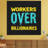Workers Over Billionaires: Power to the People HD Leinwanddruck (Insitu (Wohnzimmer))