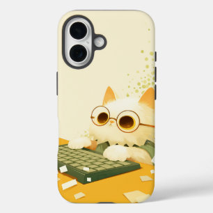 Working Cat Phone Case, Apple iPhone 16, Tough 16 Hülle