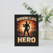 Working Class Hero Postkarte (Stehend Vorderseite)
