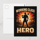 Working Class Hero Postkarte (Vorne/Hinten)