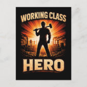 Working Class Hero Postkarte (Vorderseite)